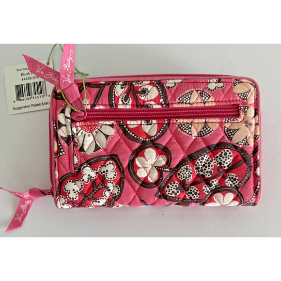 Vera Bradley turnlock wallet in Blush Pink NWT Retail $50.00 - Picture 2 of 5